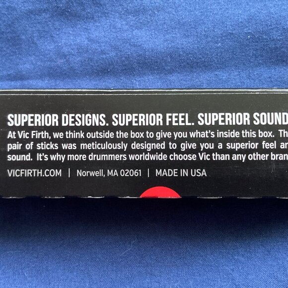 Vic Firth American Custom SD1 Jr. Drumsticks SD1 JR Student Size Red - Picture 4 of 4